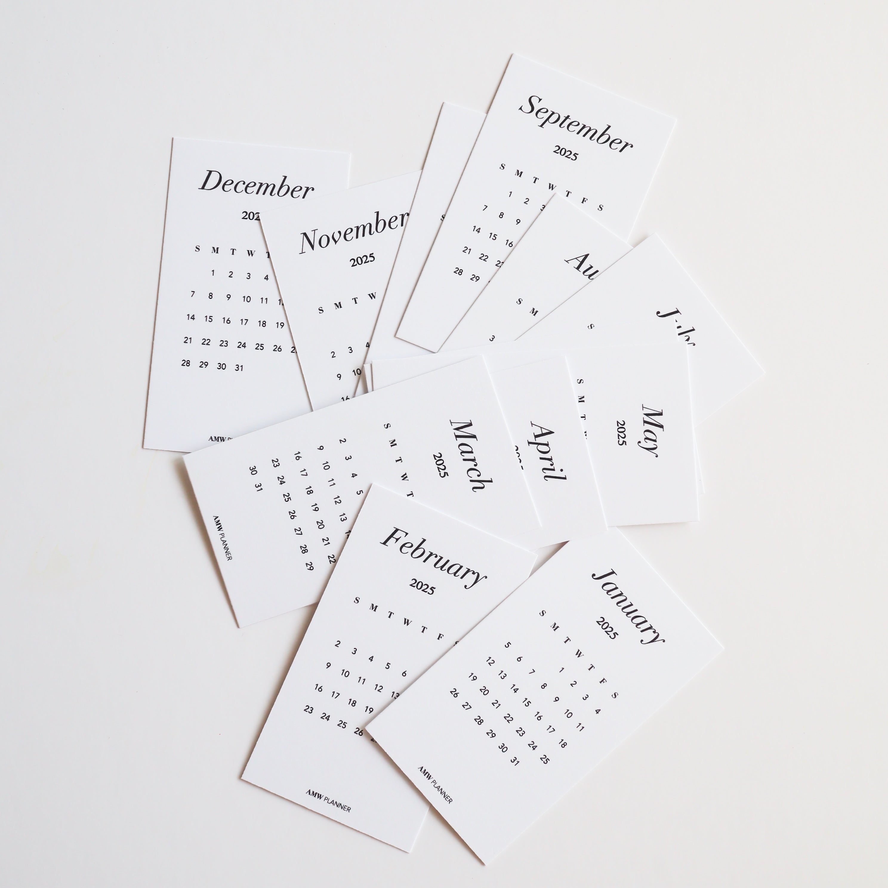 Calendar Cards