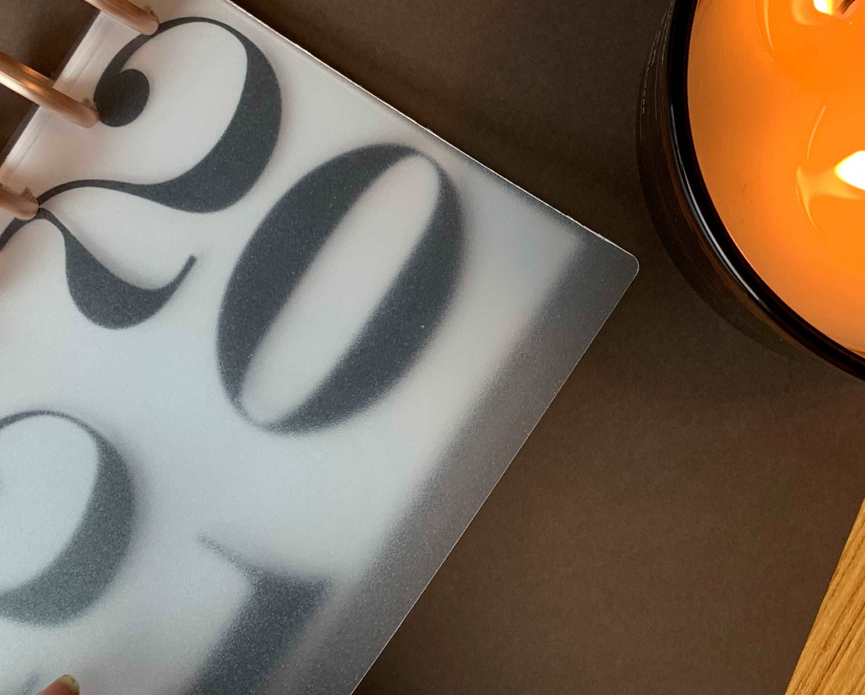 Frosted Plastic Disc-bound Cover