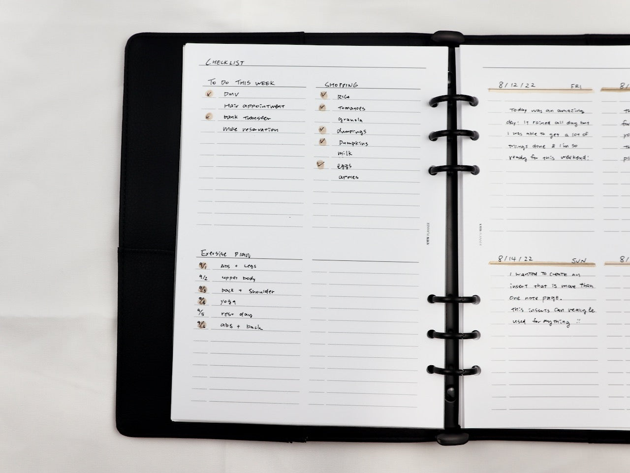 1 ページに 4 つのメモ