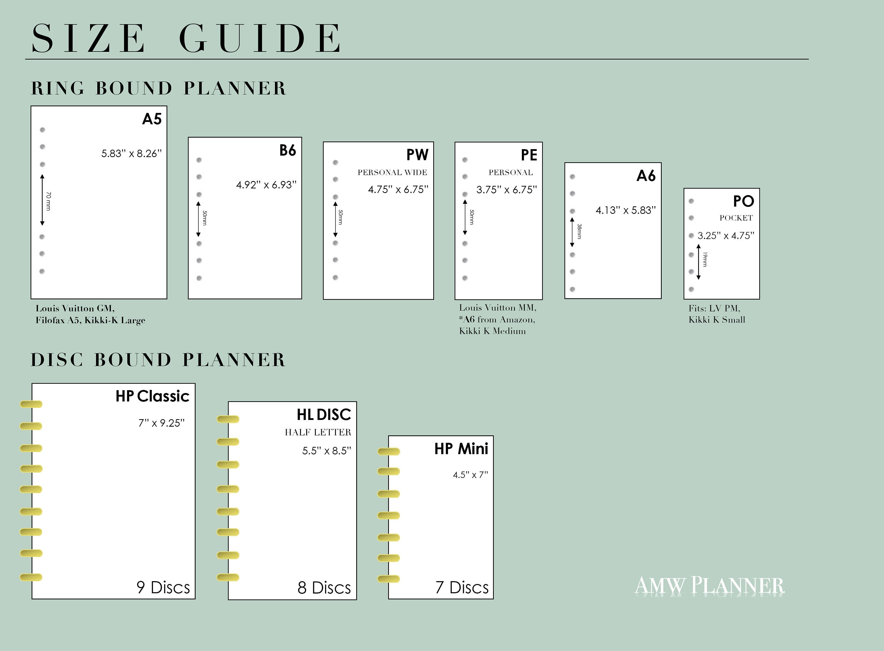 Meal Plan Grocery List Inserts