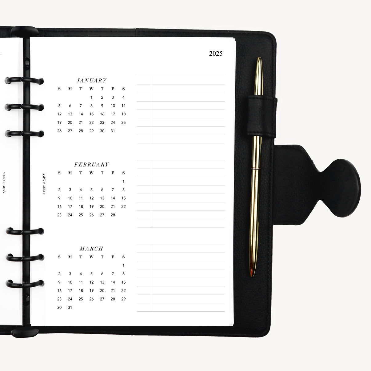 2025 Quarterly Planner