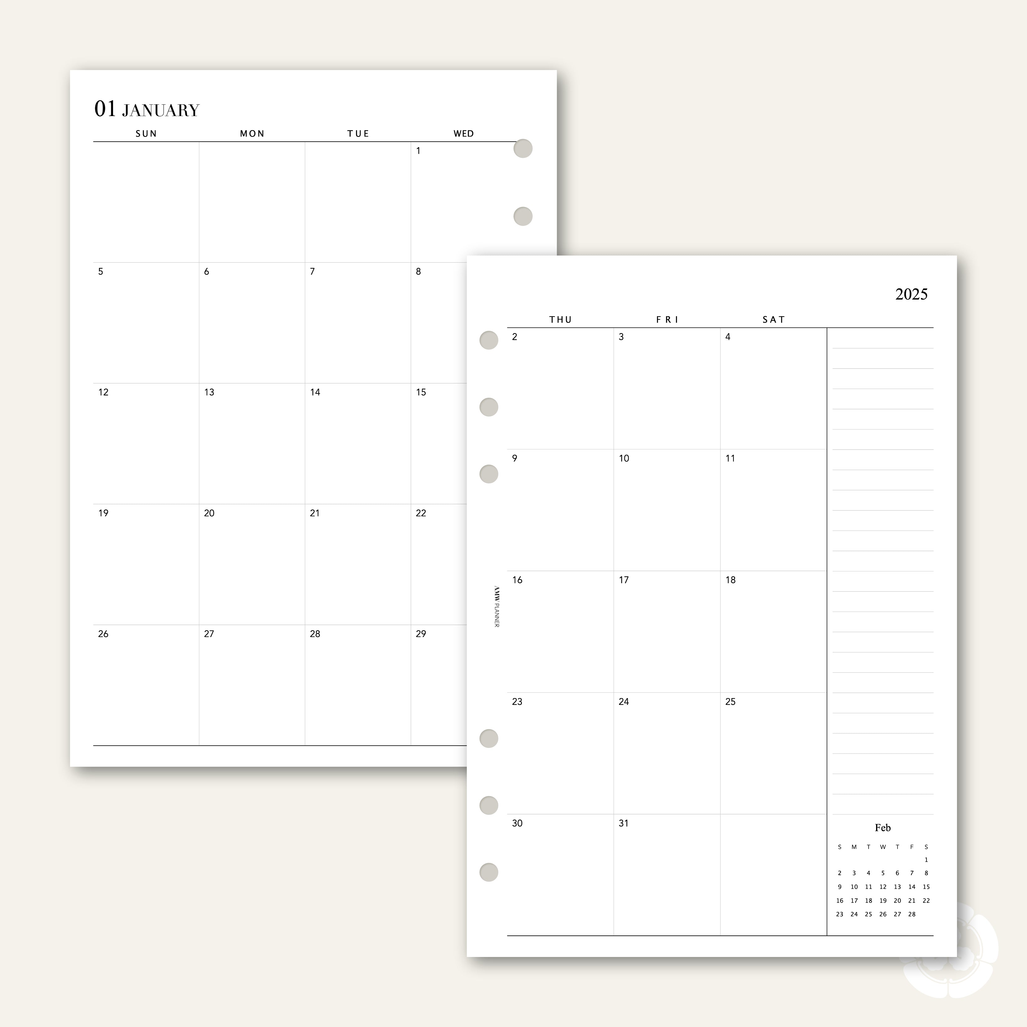 2025 Monthly Planner