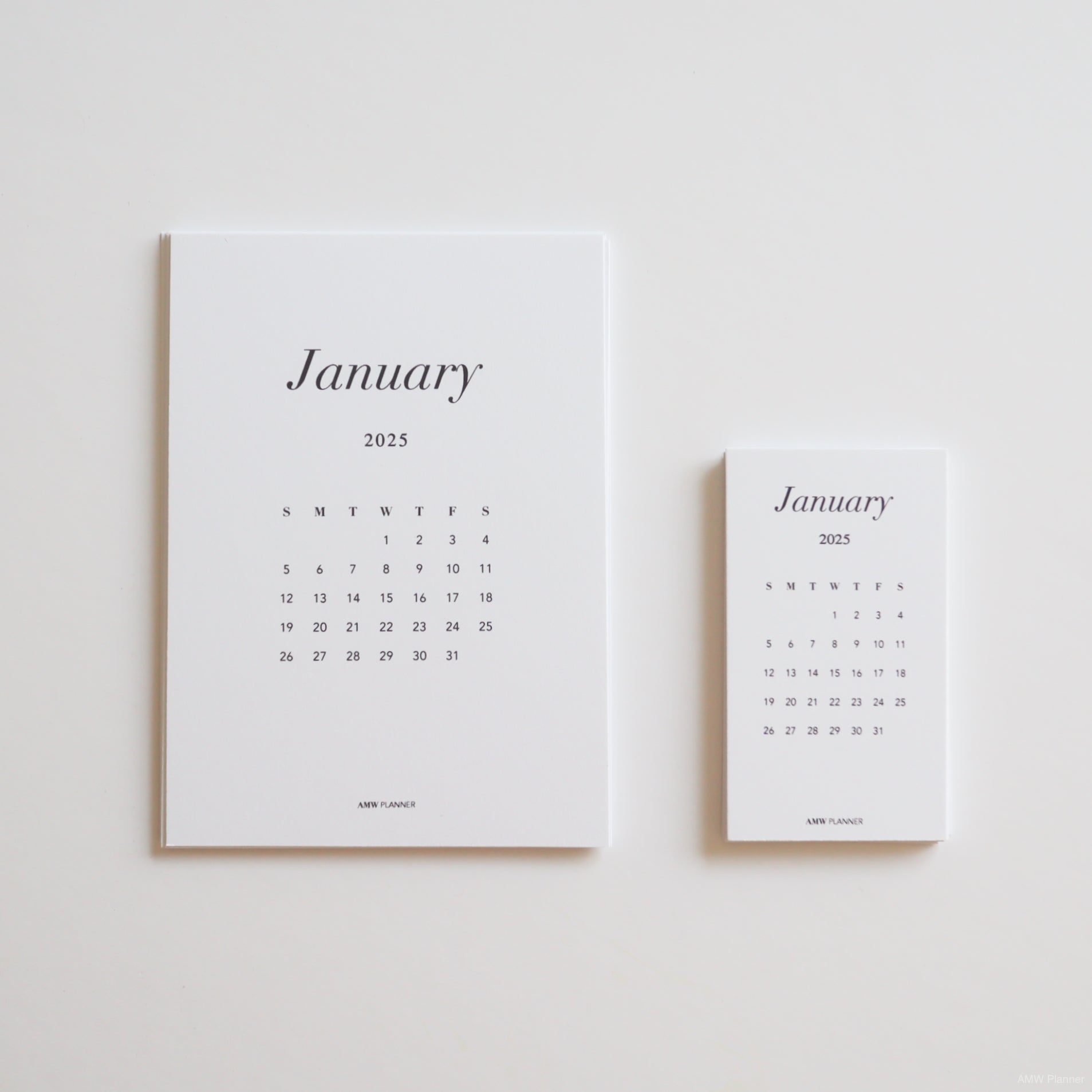 2025 Desk Calendar