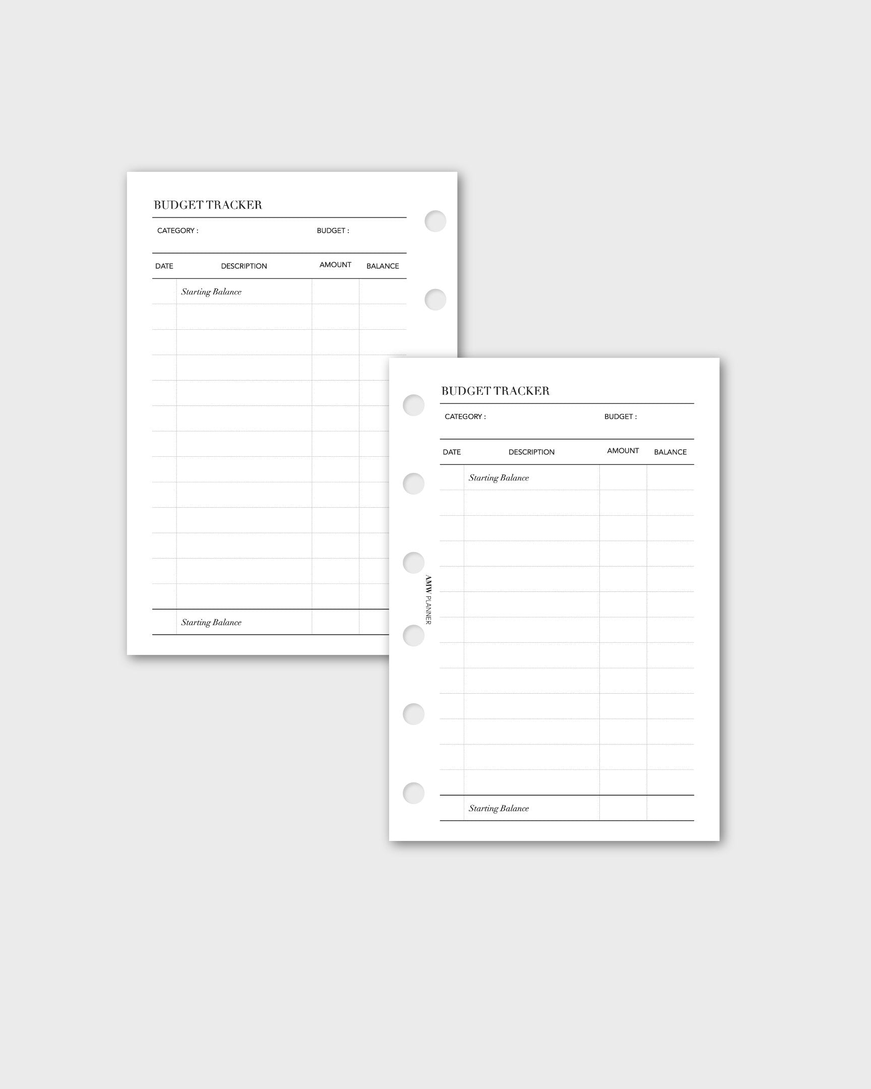 Budget Tracker | Cash Envelope System Inserts