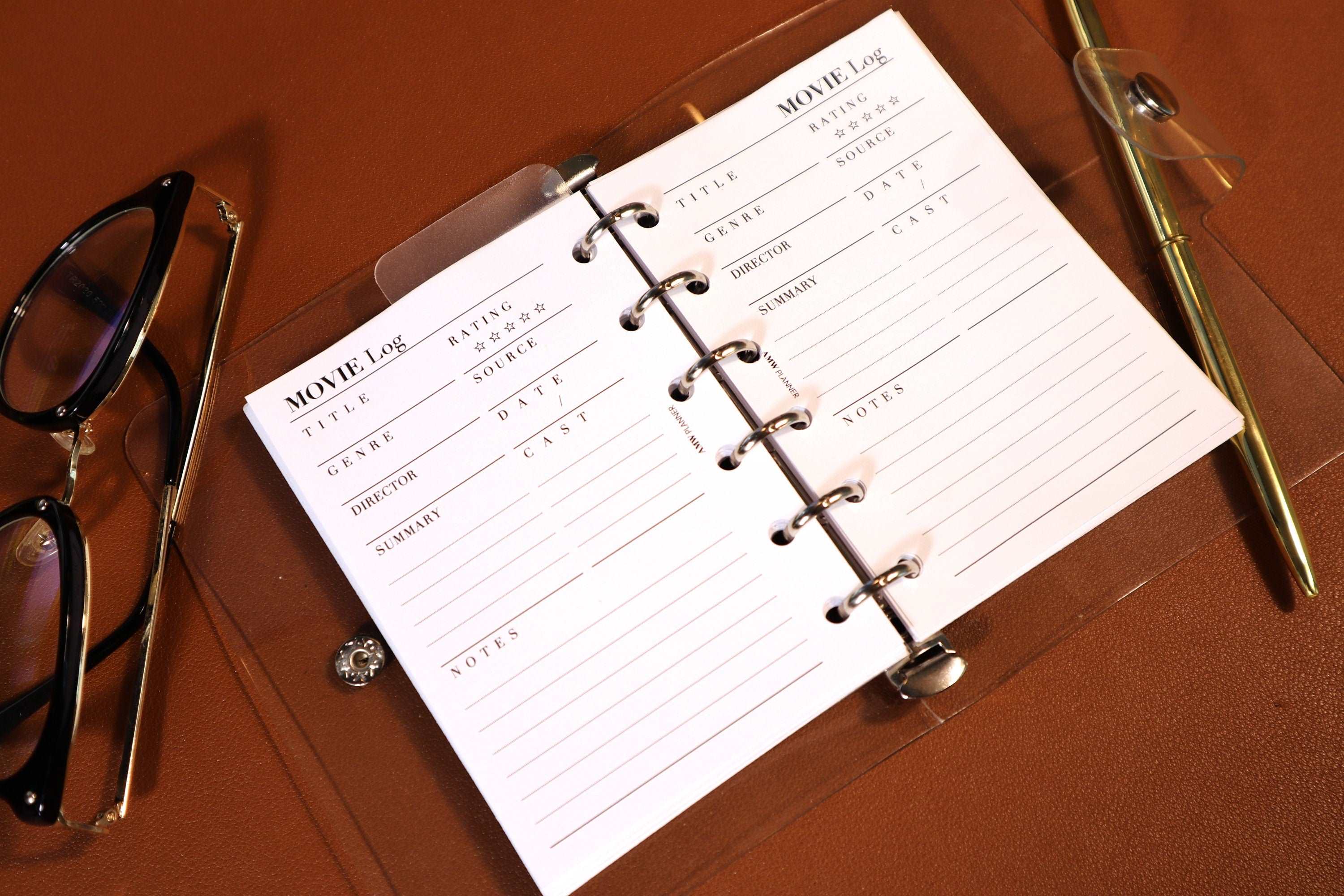 Movie Log / Film Journal | Planner Inserts