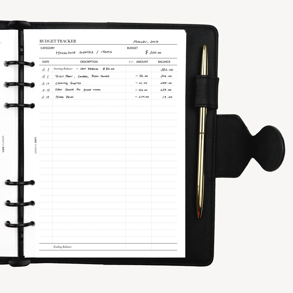 Budget Tracker | Cash Envelope System Inserts